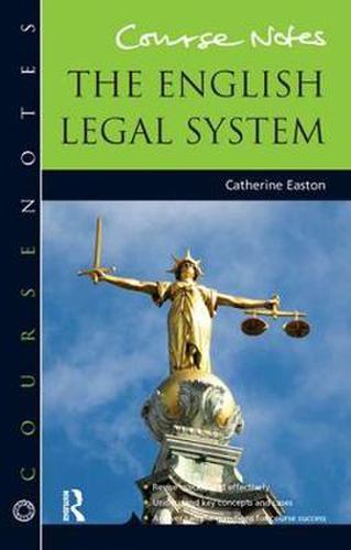 Cover image for The English Legal System: Course Notes