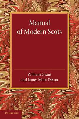 Cover image for Manual of Modern Scots