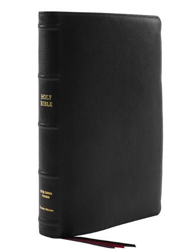 Cover image for KJV, Thinline Bible, Large Print, Premium Goatskin Leather, Black, Premier Collection, Red Letter, Comfort Print: Holy Bible, King James Version