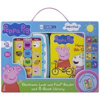Cover image for Peppa Pig: Me Reader Jr: Electronic Look and Find Reader and 8-Book Library