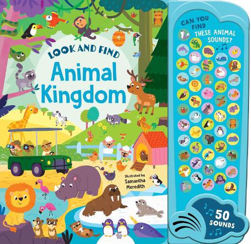 Cover image for 50-Button Mega Sound Book - Animal Kingdom