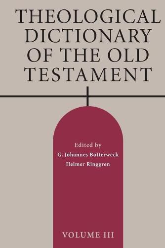Cover image for Theological Dictionary of the Old Testament: Gillulim-Haras
