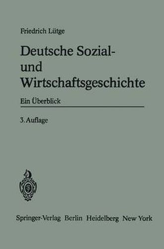 Cover image for Deutsche Sozial- und Wirtschaftsgeschichte