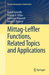 Cover image for Mittag-Leffler Functions, Related Topics and Applications