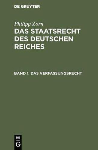 Cover image for Das Verfassungsrecht