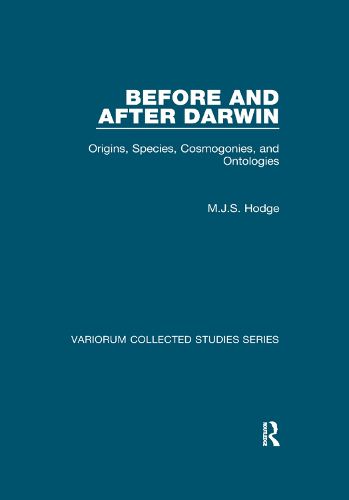 Cover image for Before and After Darwin: Origins, Species, Cosmogonies, and Ontologies