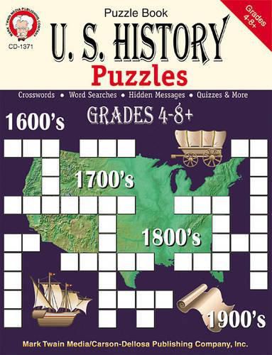Cover image for U.S. History Puzzles, Grades 4 - 8