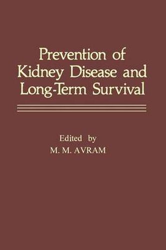 Cover image for Prevention of Kidney Disease and Long-Term Survival