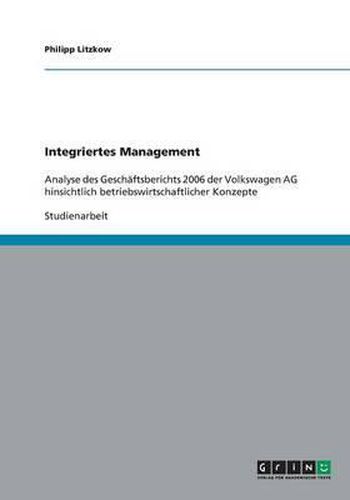 Cover image for Integriertes Management