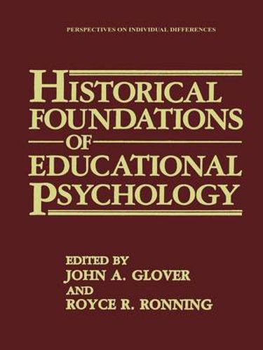 Historical Foundations of Educational Psychology