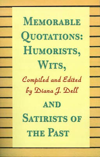 Cover image for Humorists, Wits, and Satirists of the Past