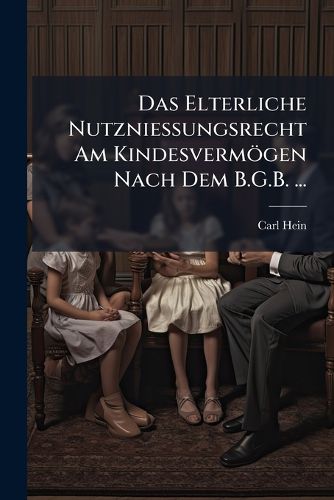 Cover image for Das Elterliche Nutzniessungsrecht Am Kindesverm Gen Nach Dem B.G.B. ...