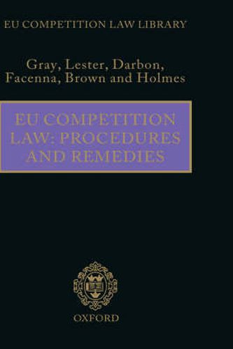 Cover image for EU Competition Law: Procedures and Remedies