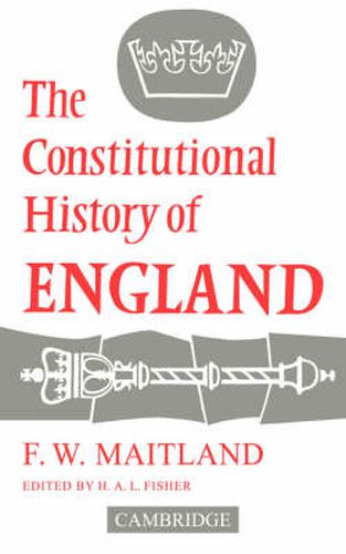 Cover image for The Constitutional History of England