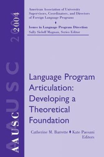 AAUSC 2004: Language Program Articulation