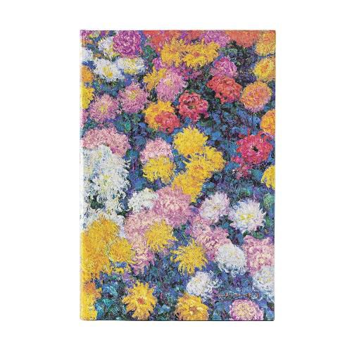 Cover image for Monet's Chrysanthemums Midi Lined Hardback Journal (Elastic Band Closure)