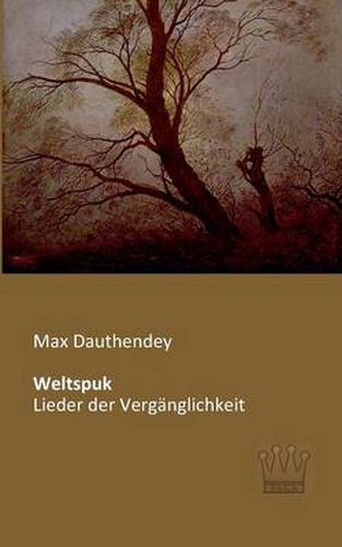 Cover image for Weltspuk: Lieder der Verganglichkeit