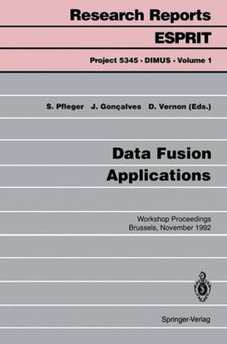 Cover image for Data Fusion Applications: Workshop Proceedings Brussels, November 25, 1992