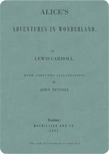 Cover image for Alice's Adventures in Wonderland: Soft Blue Lined Journal