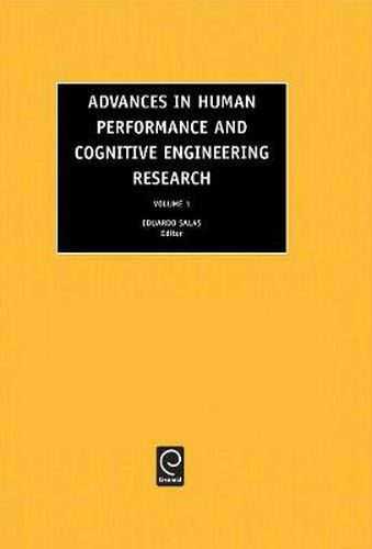 Cover image for Advances in Human Performance and Cognitive Engineering Research