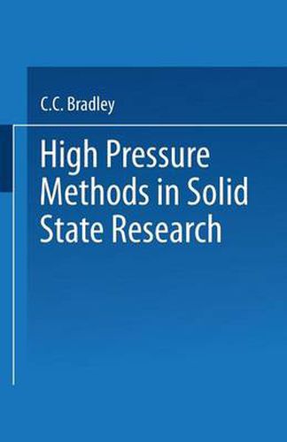 Cover image for High Pressure Methods in Solid State Research