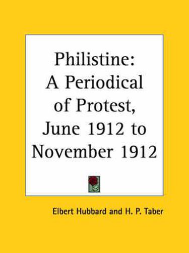 Cover image for Philistine: A Periodical of Protest Vol. 35 (1912)