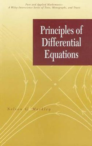Cover image for Principles of Differential Equations