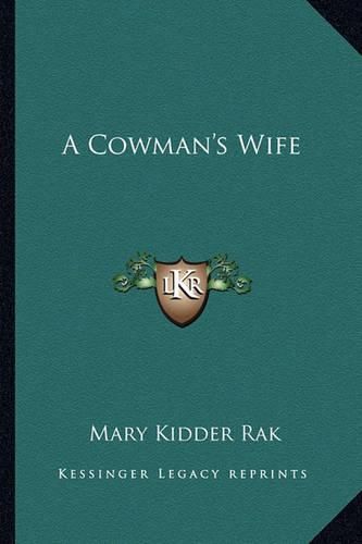 Cover image for A Cowman's Wife