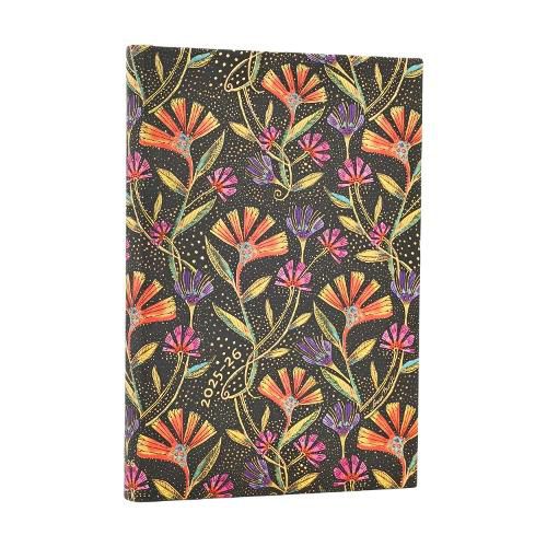 Cover image for 2026 Wild Flowers (Playful Creations) Mini 18-month Horizontal Hardcover Flexi Dayplanner 2025-2026 (Elastic Band Closure)