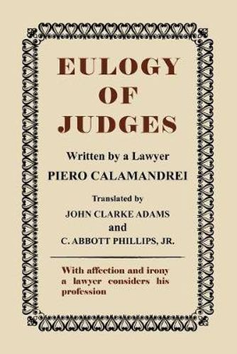 Cover image for Eulogy of Judges