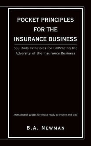 Cover image for Pocket Principles for the Insurance Business