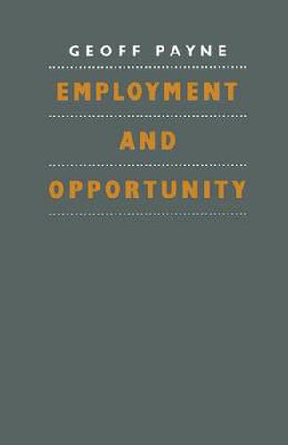 Cover image for Employment and Opportunity