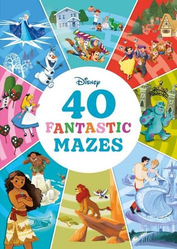 Cover image for 40 Fantastic Mazes (Disney: Deluxe Edition)