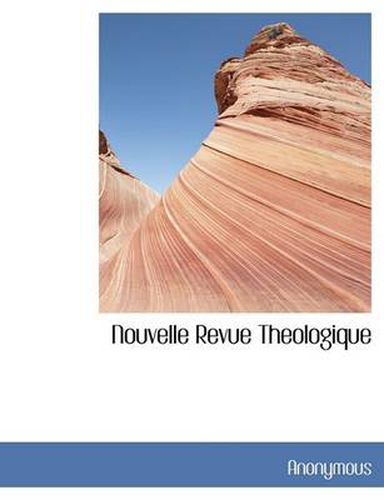 Cover image for Nouvelle Revue Theologique