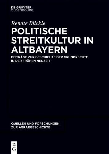 Cover image for Politische Streitkultur in Altbayern