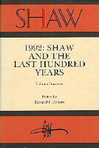 Shaw: The Annual of Bernard Shaw Studies