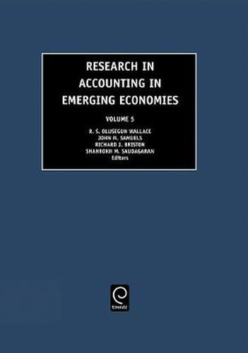 Cover image for Research in Accounting in Emerging Economies
