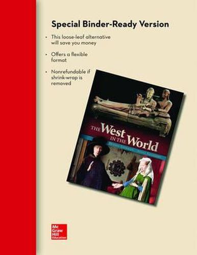 Cover image for Loose Leaf Edition of the West in the World Volume 2 with Connect Access Card