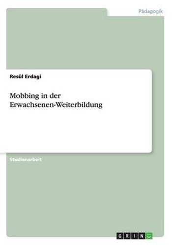 Cover image for Mobbing in der Erwachsenen-Weiterbildung