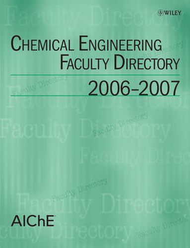 Cover image for Chemical Engineering Faculty Directory