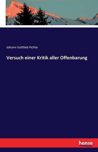 Cover image for Versuch einer Kritik aller Offenbarung
