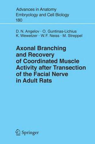 Cover image for Axonal Branching and Recovery of Coordinated Muscle Activity after Transsection of the Facial Nerve in Adult Rats