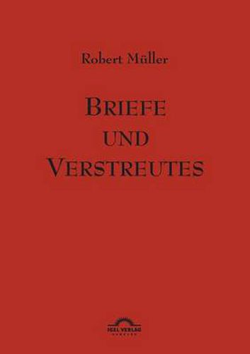 Cover image for Robert Muller: Briefe und Verstreutes