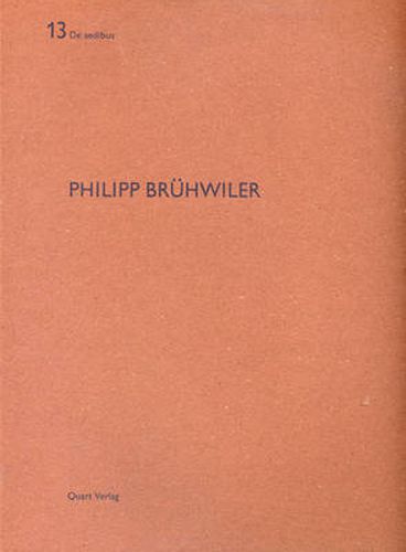 Cover image for Philipp Bruhwiler: De Aedibus 13