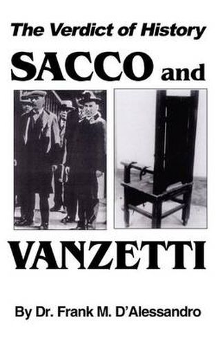 Cover image for The Verdict of History, Sacco and Vanzetti