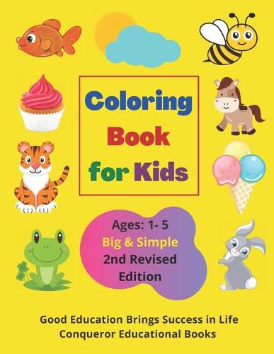 Cover image for Coloring Book for Kids Ages 1-5