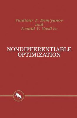 Cover image for Nondifferentiable Optimization