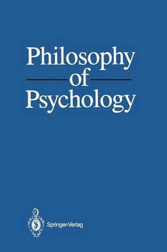 Cover image for Philosophy of Psychology