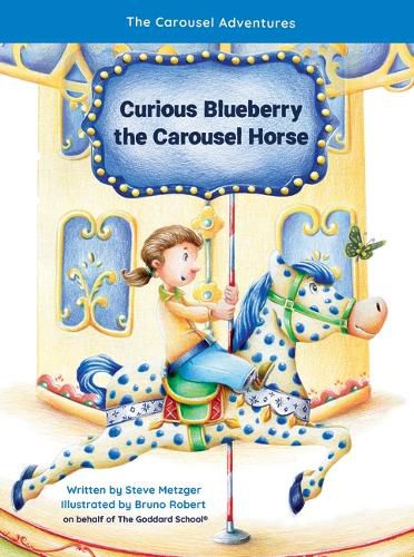 Curious Blueberry the Carousel Horse