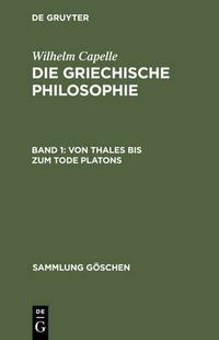 Cover image for Von Thales bis zum Tode Platons